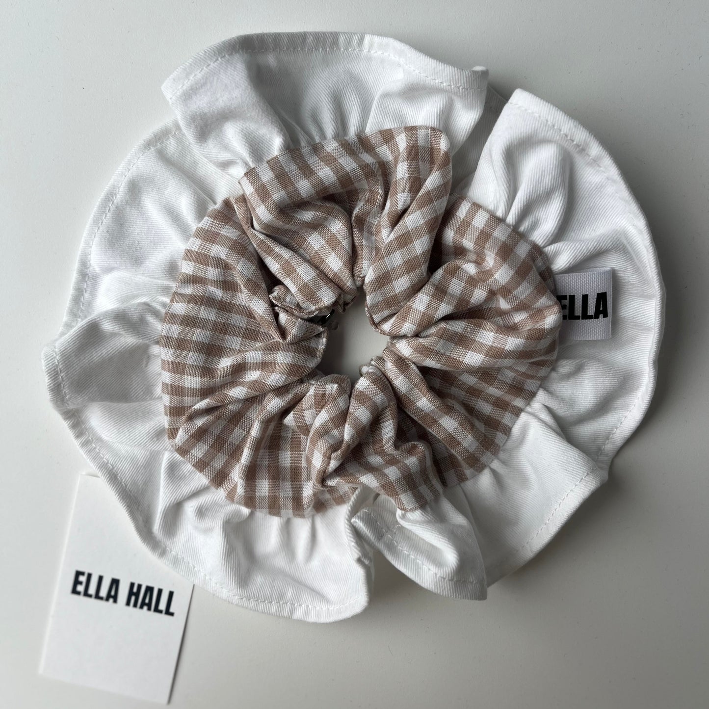 Patchwork Scrunchie gingham XXL